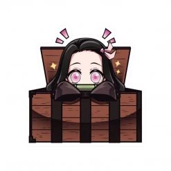 Mily Demon Slayer Nezuko Peeking Box Sticker
