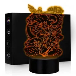 Mily Figures Dragon Ball Kid Goku And Shenron Acrylic LED Lamp