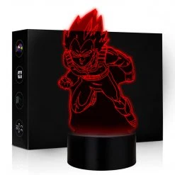 Mily Dragon Ball Vegeta Charging Acrylic LED Lamp Figures