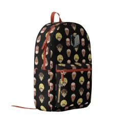 Mily Accessories Attack On Titan Chibi Character Head Mini Backpack