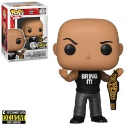 Entertainment Earth Figures Funko Pop! #91 WWE The Rock With Championship Belt - EE Exclusive