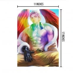 Mily My Hero Academia Hawks "11 X 17" Metallic Glossy Art Print Lifestyle