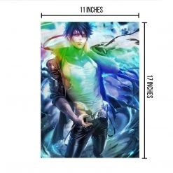 Mily My Hero Academia Dabi Pin Up "11 X 17" Metallic Glossy Art Print Lifestyle