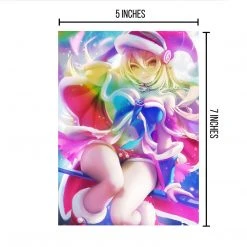 Mily Lifestyle Yu-Gi-Oh! Christmas Dark Magician Girl Pin Up "5 X 7" Metallic Glossy Art Print