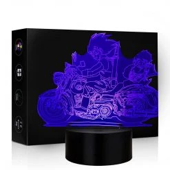 Mily Figures Dragon Ball Goku And Gohan Motorcycle Acrylic LED Lamp