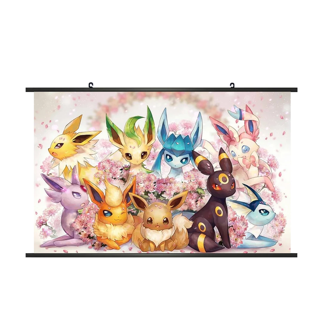 Mily Pokemon Eeveelutions Cute Horizontal 19 X 12 Inch Wall Scroll Poster Home Décor 3 Mily Pokemon Eeveelutions Cute Horizontal 19 X 12 Inch Wall Scroll Poster Home Décor