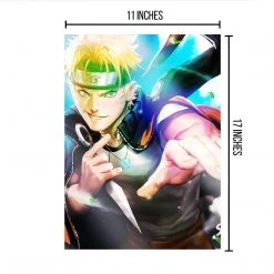 Mily Lifestyle Naruto: Shippuden Naruto Uzumaki "11 X 17" Metallic Glossy Art Print