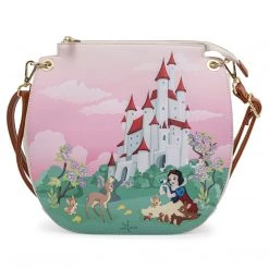 Disney Snow White Castle Scene Loungefly Crossbody Bag Accessories