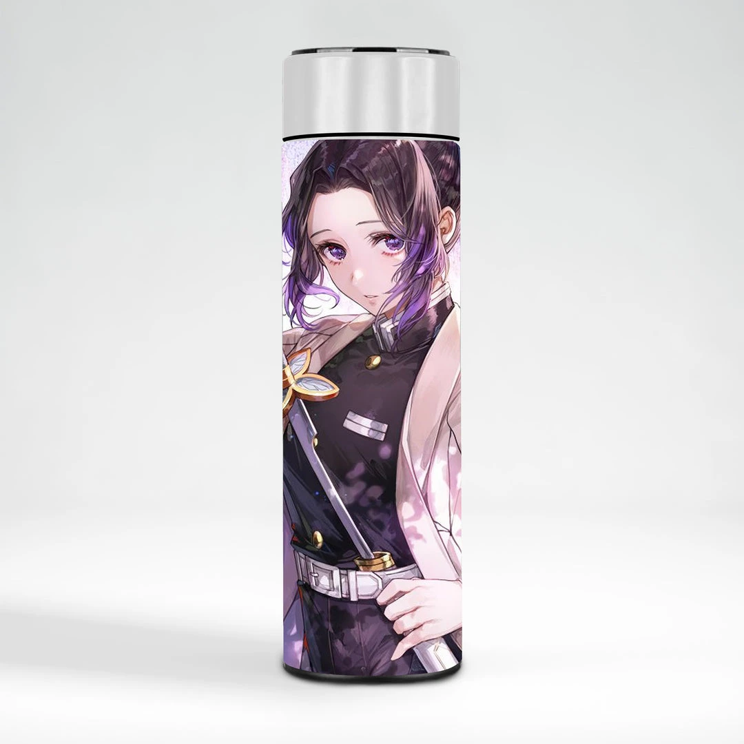 Mily Demon Slayer Shinobu With Sword Portrait Temperature Display Thermal Bottle 3 Mily Demon Slayer Shinobu With Sword Portrait Temperature Display Thermal Bottle