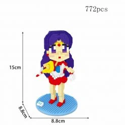 Mily Sailor Moon Sailor Mars Micro Brick Figures