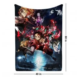 Mily Lifestyle Demon Slayer: Mugen Train Throw Blanket