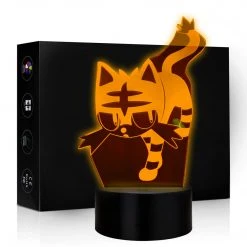 Mily Pokemon Litten Acrylic LED Lamp Figures