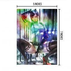 Mily Resident Evil Ada Wong "5 X 7" Metallic Glossy Art Print Lifestyle