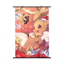 Mily Home Décor Pokemon Eevee Christmas 23 X 36 Inch Wall Scroll Poster