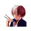 Mily My Hero Academy Todoroki Eating Sticker Home Décor 1 Mily My Hero Academy Todoroki Eating Sticker Home Décor