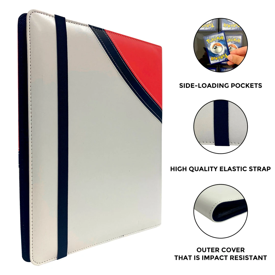 Mily TCG Supplies Totem World Ultra Ball Stitched Poke Ball Theme 9-Pocket Binder 5 Mily TCG Supplies Totem World Ultra Ball Stitched Poke Ball Theme 9-Pocket Binder