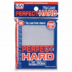 Southern Hobby TCG Supplies KMC SLEEVES: PERFECT "HARD" CLEAR STANDARD TOPLOADER: USA LABEL (50CT)