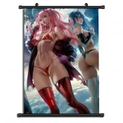 Mily Darling In The FranXX X Evangelion Zero Two & Ichigo 23 X 36 Inch Wall Scroll Poster Ver. 2
