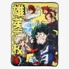 Hot Topic My Hero Academia Yellow Throw Blanket Lifestyle
