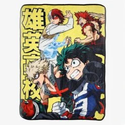 Hot Topic My Hero Academia Yellow Throw Blanket Lifestyle
