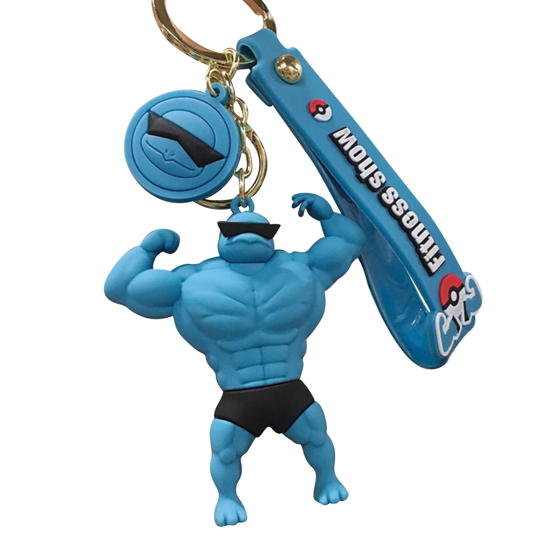 Mily Pokemon Swole Squirtle Keychain 3 Mily Pokemon Swole Squirtle Keychain