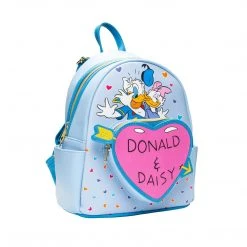 Entertainment Earth Accessories Disney Donald Duck Donald And Daisy Hearts Loungefly Mini Backpack