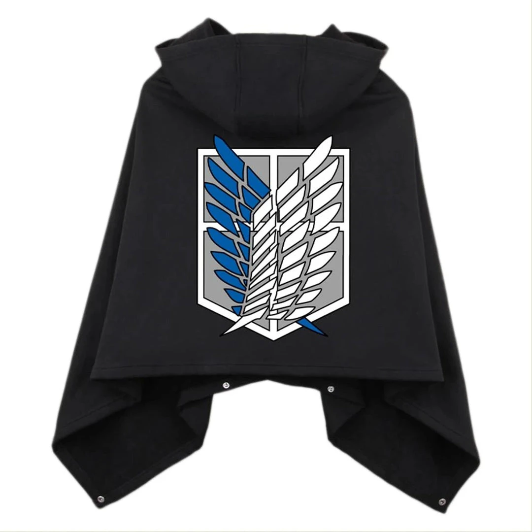 Mily Attack On Titan Black Short Cloak Apparel 4 Mily Attack On Titan Black Short Cloak Apparel