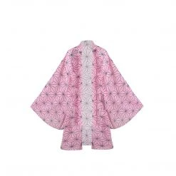 Mily Demon Slayer Nezuko Haori Sheer Women's Robe Apparel