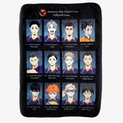 Hot Topic Haikyu!! Karasuno High Volleyball Team Yearbook Photo Throw Blanket
