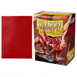 GTS DRAGON SHIELD CARD SLEEVES: MATTE RUBY (BOX OF 100)