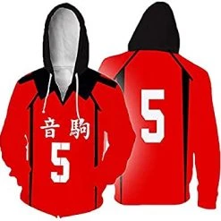 Mily Haikyu!! Kenma Kozume #5 Zip Up Hoodie