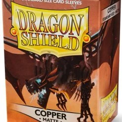 GTS DRAGON SHIELD SLEEVES: MATTE COPPER -100 CT