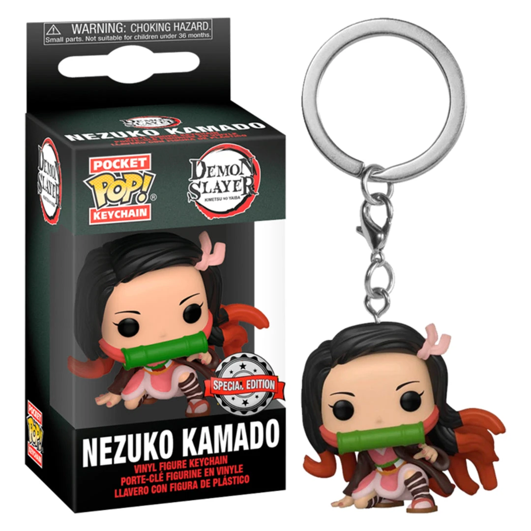 Monster Peeps Funko Pocket Pop! Demon Slayer Nezuko Kamado Keychain - Special Edition 3 Monster Peeps Funko Pocket Pop! Demon Slayer Nezuko Kamado Keychain - Special Edition