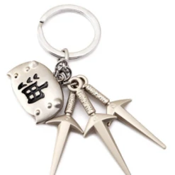 Mily Naruto Jiraiya Headband And Minato Kunai Metal Keychain Accessories