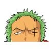 Mily One Piece Zoro Peeker Sticker Home Décor
