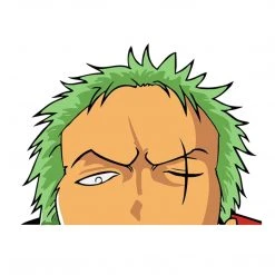 Mily One Piece Zoro Peeker Sticker Home Décor