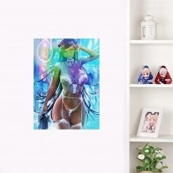 Mily Pokemon Nessa Night Out "5 X 7" Metallic Glossy Art Print Lifestyle 7 Mily Pokemon Nessa Night Out