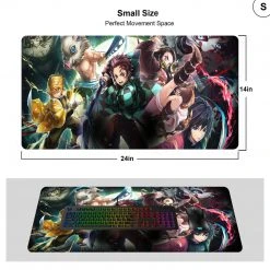 Mily TCG Supplies Demon Slayer Character Collage 14 X 24 Inch Playmat