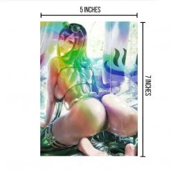 Mily Lifestyle My Hero Academia Tsuyu Asui "5 X 7" Metallic Glossy Art Print