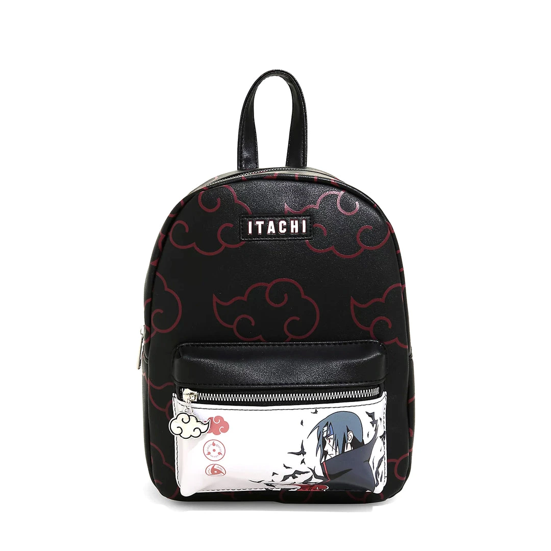 Mily Naruto Akatsuki Print And Itachi Artwork Mini Backpack Accessories 3 Mily Naruto Akatsuki Print And Itachi Artwork Mini Backpack Accessories