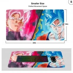 Mily Dragon Ball Super SSR Goku Black & SSGSS Goku Playmat