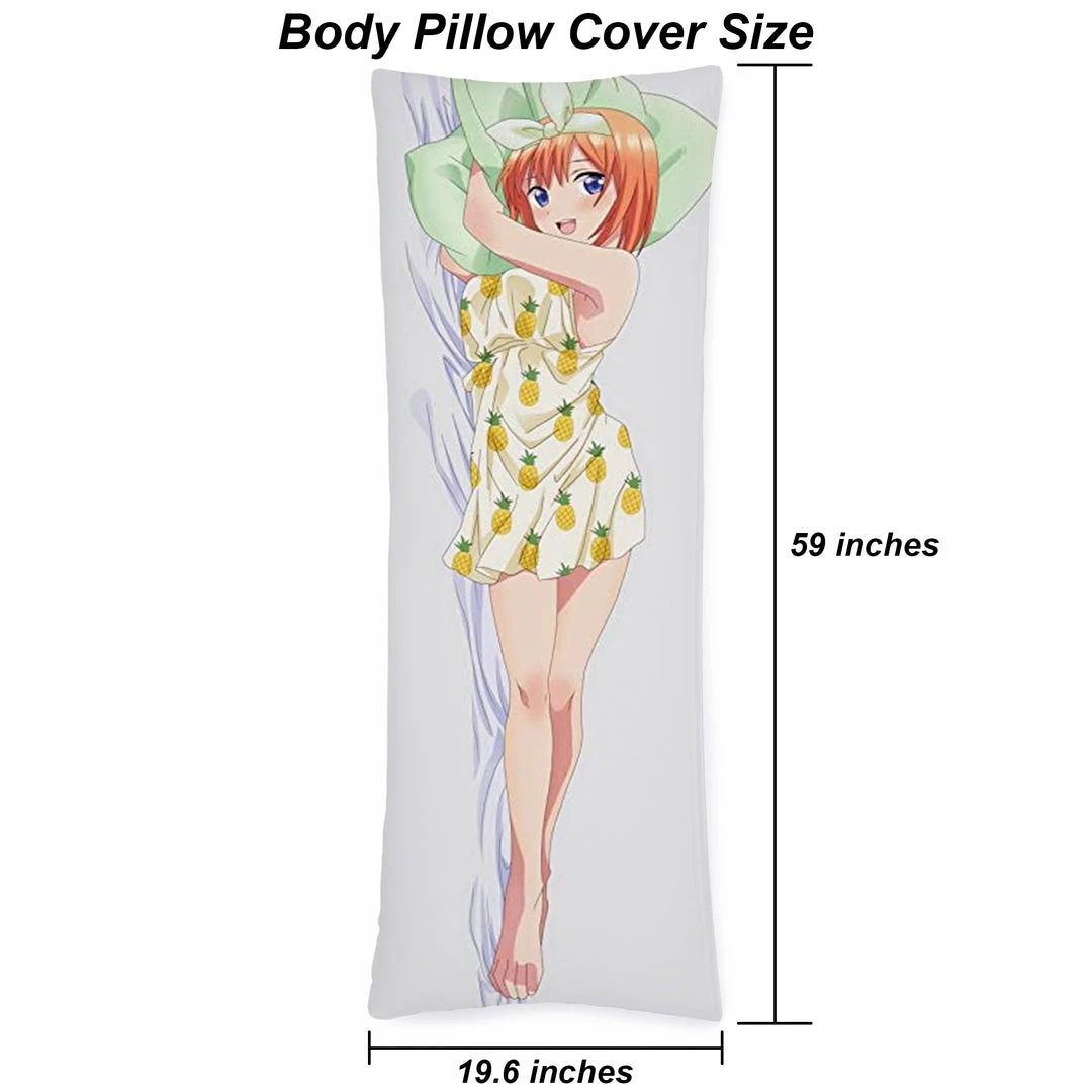 Mily The Quintessential Quintuplets Yotsuba Nakano Bikini Body Pillow Cover 4 Mily The Quintessential Quintuplets Yotsuba Nakano Bikini Body Pillow Cover