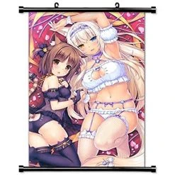 Mily Nekopara Azuki & Coconut 23 X 36 Inch Wall Scroll Poster Home Décor