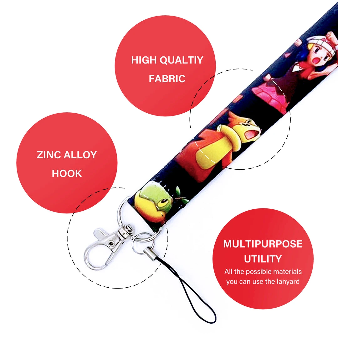 Mily Pokémon Mixed Pokémon Black Lanyard 5 Mily Pokémon Mixed Pokémon Black Lanyard