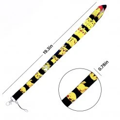 Mily Pokémon Pikachu Poses Black Lanyard Accessories