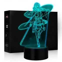 Mily Attack On Titan Levi Full Body Acrylic LED Lamp Figures