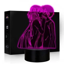 Mily Sword Art Online Kirito And Asuna Kiss Acrylic LED Lamp Figures