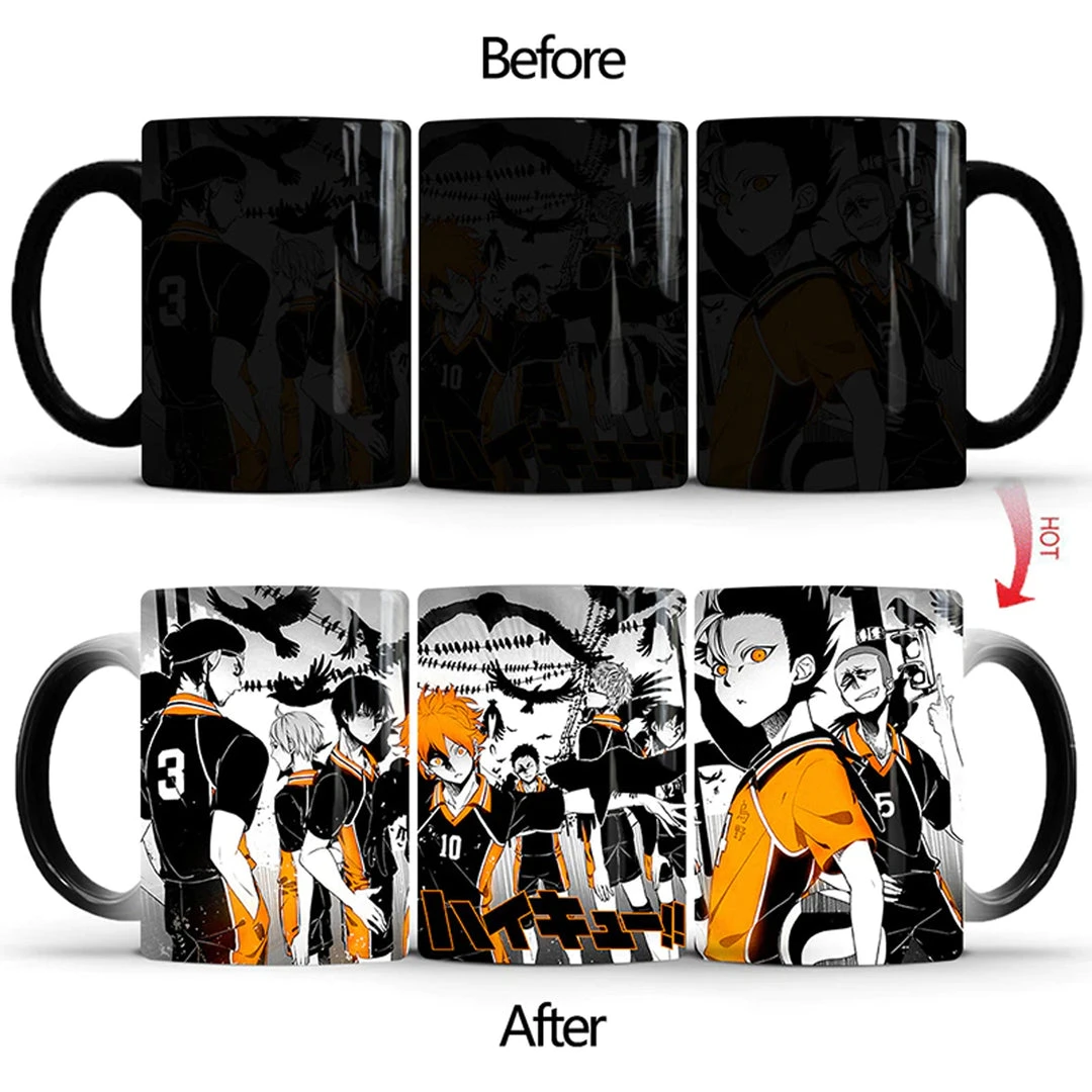 Mily Lifestyle Haikyu!! Karusuno High Team Heat Reveal Mug 4 Mily Lifestyle Haikyu!! Karusuno High Team Heat Reveal Mug