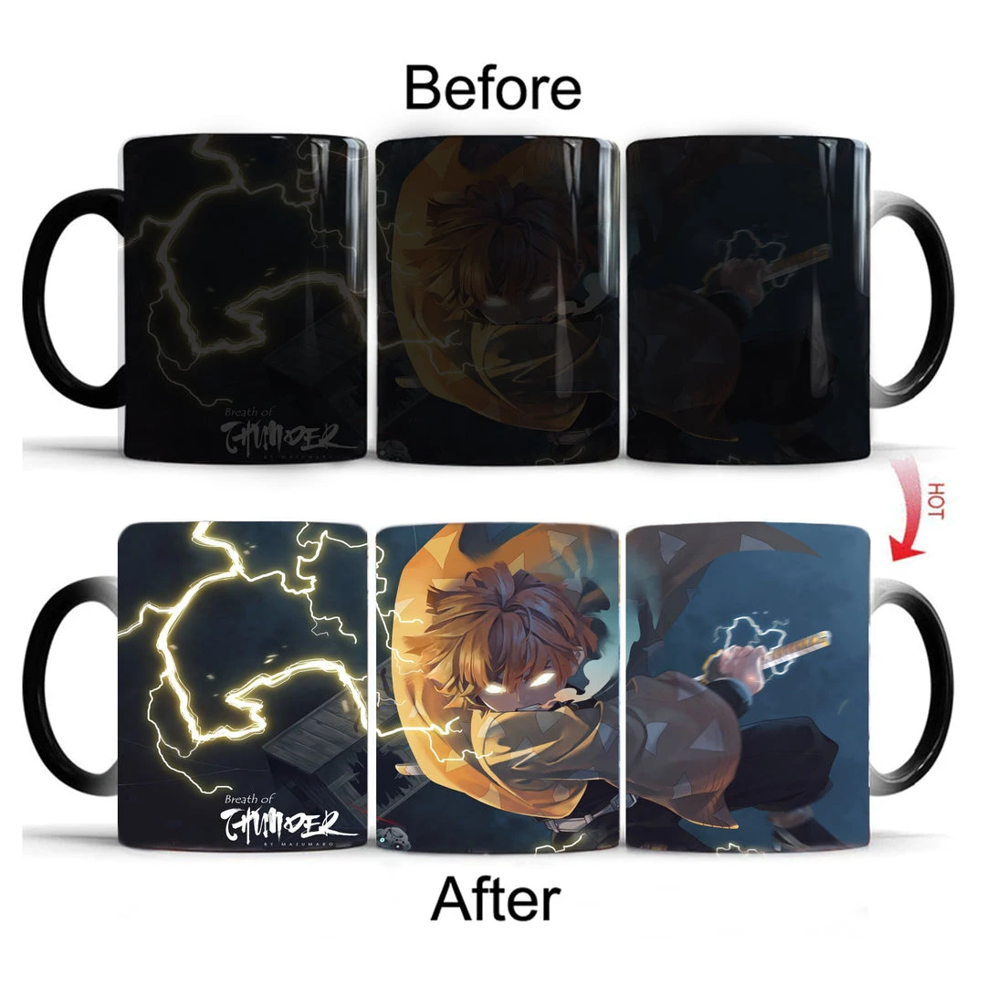 Mily Lifestyle Demon Slayer Zenitsu Heat Reveal Mug 4 Mily Lifestyle Demon Slayer Zenitsu Heat Reveal Mug