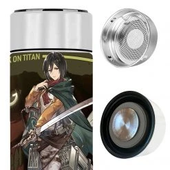 Mily Attack On Titan Mikasa Temperature Display Thermal Bottle Lifestyle